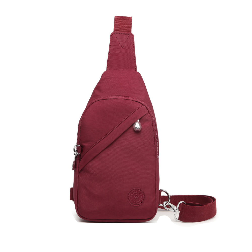 Crinkle Crossbody Sling Bag – Lightweight Anti Theft Water Repellent Vegan Shoulder Bag