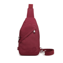 Crinkle Crossbody Sling Bag – Lightweight Anti Theft Water Repellent Vegan Shoulder Bag