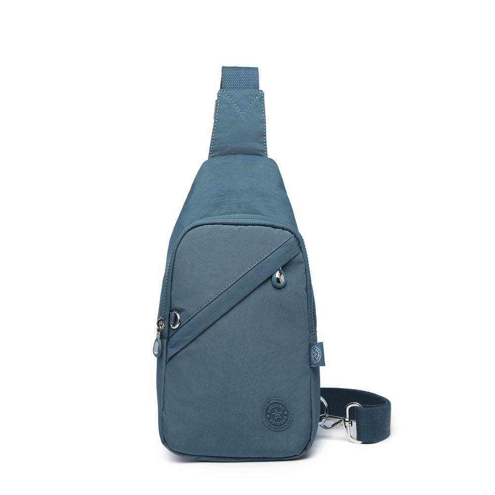 Crinkle Crossbody Sling Bag – Lightweight Anti Theft Water Repellent Vegan Shoulder Bag