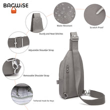 Crinkle Crossbody Sling Bag – Lightweight Anti Theft Water Repellent Vegan Shoulder Bag
