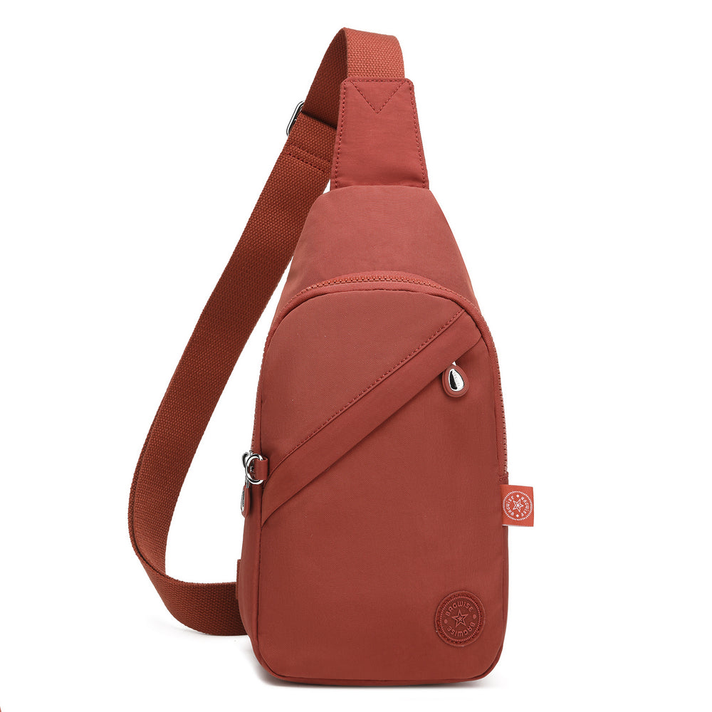 Crinkle Crossbody Sling Bag – Lightweight Anti Theft Water Repellent Vegan Shoulder Bag