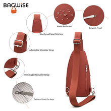 Crinkle Crossbody Sling Bag – Lightweight Anti Theft Water Repellent Vegan Shoulder Bag