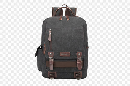 BAGWISE Canvas Backpack - 1270 - Black