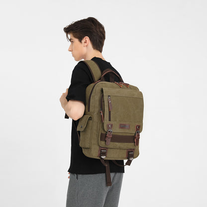 BAGWISE Canvas Backpack - 1270 - Dark Green