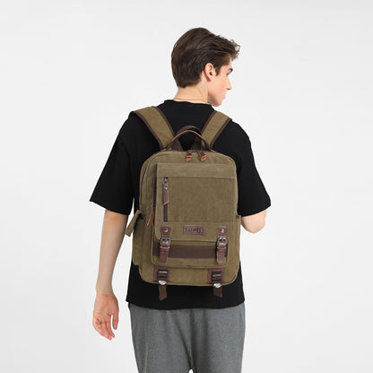 BAGWISE Canvas Backpack - 1270 - Dark Green