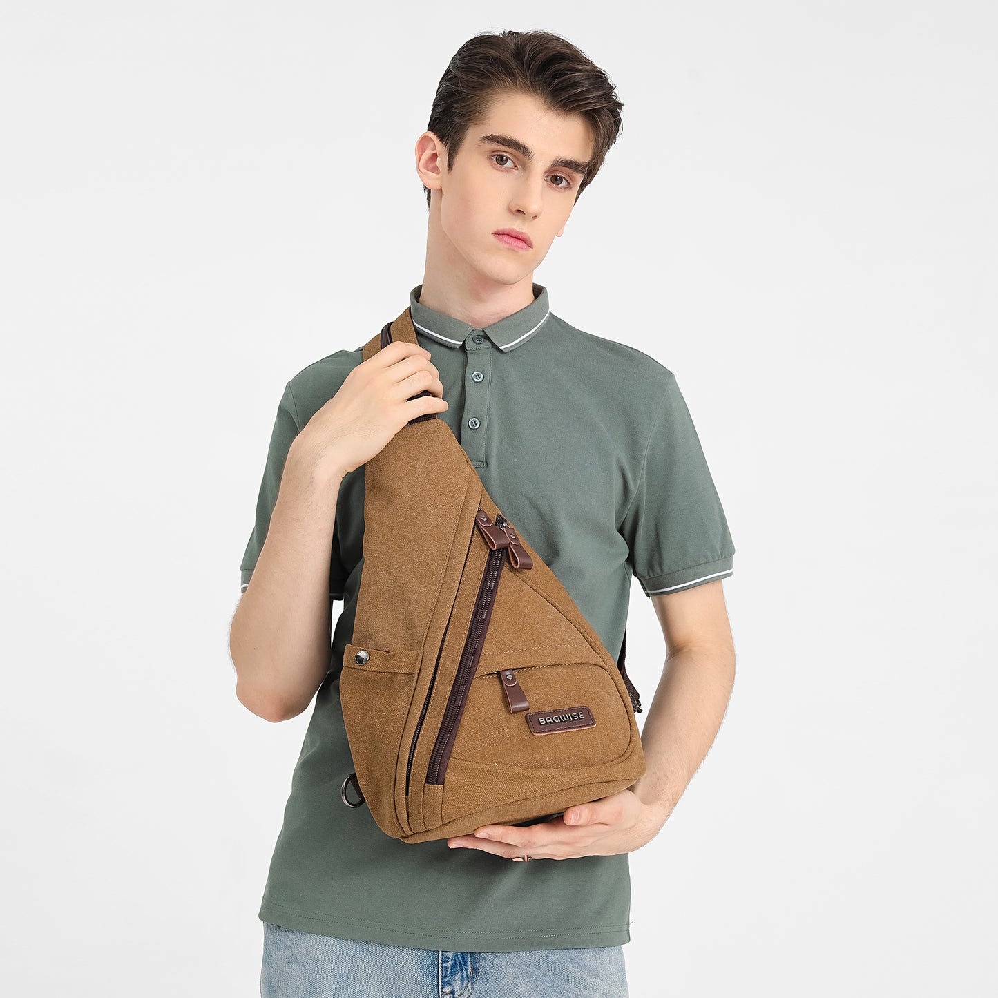Bagwise Canvas Sling Bag Backpack (1276)