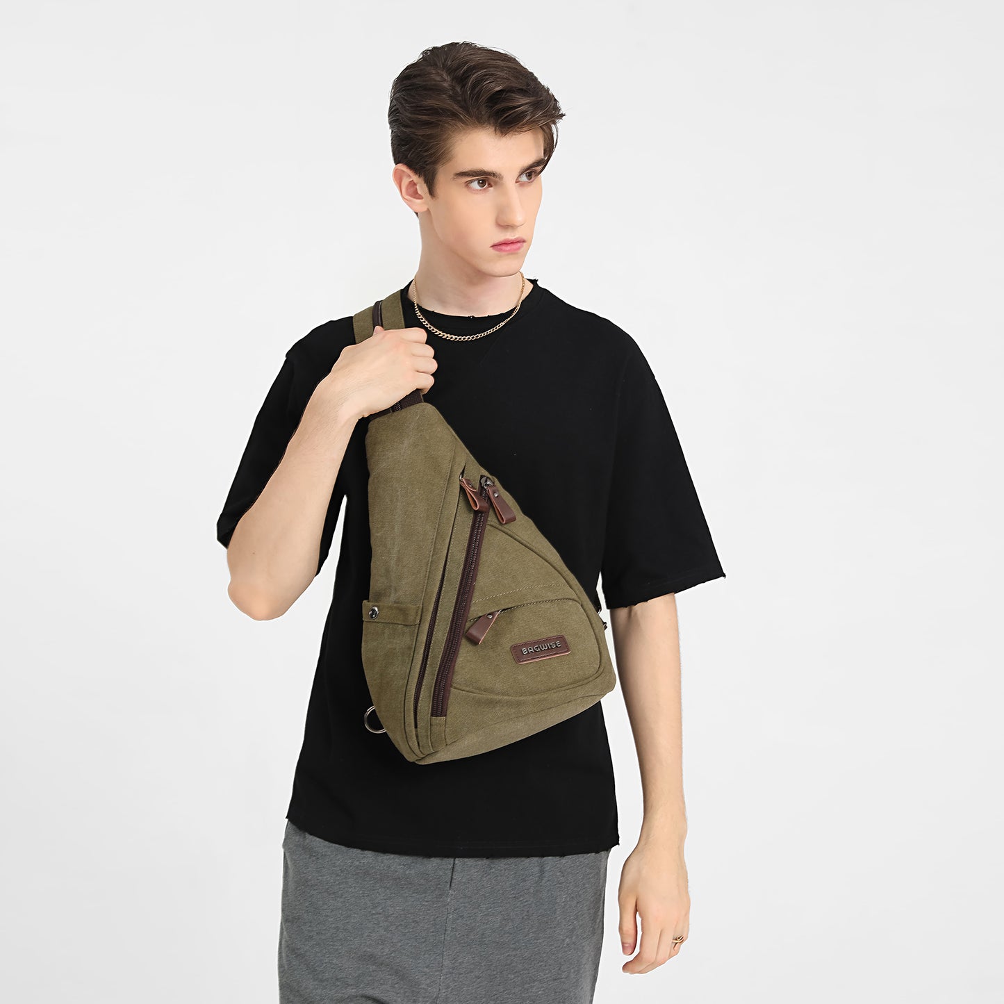 Bagwise Canvas Sling Bag Backpack (1276)