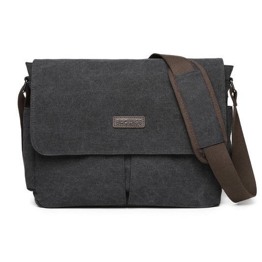 Bagwise Canvas Crossbody Messenger Laptop Bag (1305)