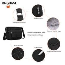 Crinkle Nylon Crossbody Shoulder Bag – Lightweight Water Repellent Unisex Sling Bag