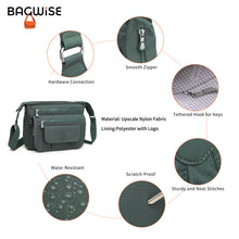Crinkle Nylon Crossbody Shoulder Bag – Lightweight Water Repellent Unisex Sling Bag