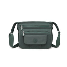 Crinkle Nylon Crossbody Shoulder Bag – Lightweight Water Repellent Unisex Sling Bag