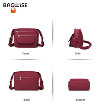 Crinkle Nylon Crossbody Shoulder Bag – Lightweight Water Repellent Unisex Sling Bag