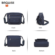 Crinkle Nylon Crossbody Shoulder Bag – Lightweight Water Repellent Unisex Sling Bag