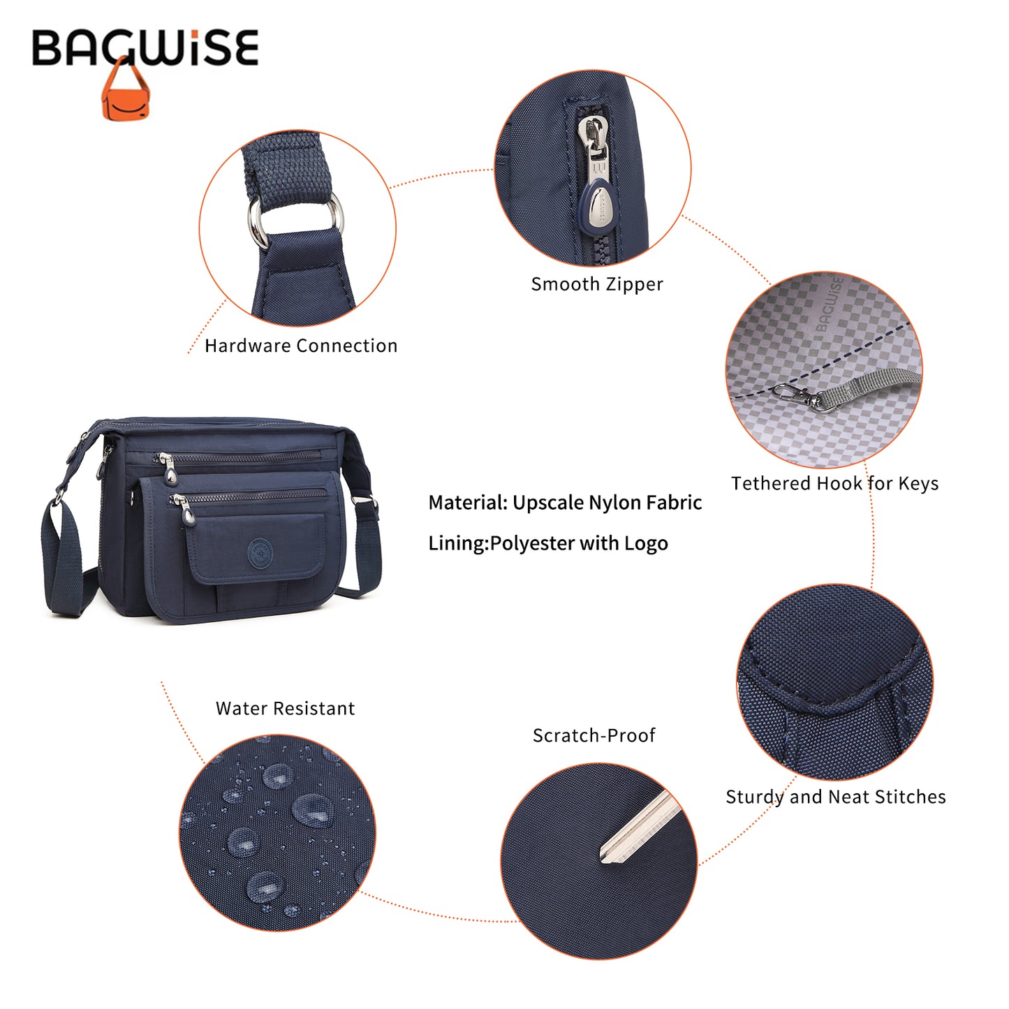 BAGWISE Crossbody Shoulder Bag - 3005