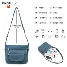 Crinkle Nylon Crossbody Shoulder Bag – Lightweight Water Repellent Unisex Sling Bag