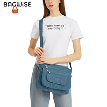 Crinkle Nylon Crossbody Shoulder Bag – Lightweight Water Repellent Unisex Sling Bag