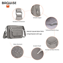 Crinkle Nylon Crossbody Shoulder Bag – Lightweight Water Repellent Unisex Sling Bag