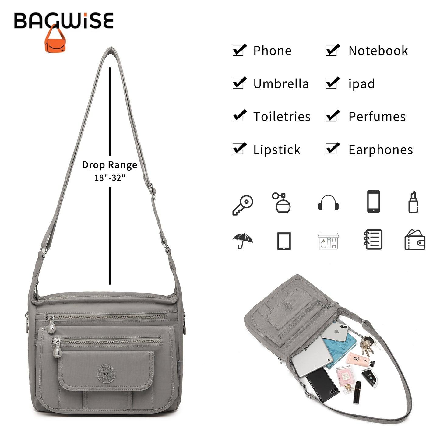 BAGWISE Crossbody Shoulder Bag - 3005