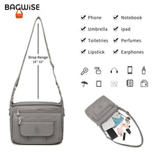 Crinkle Nylon Crossbody Shoulder Bag – Lightweight Water Repellent Unisex Sling Bag