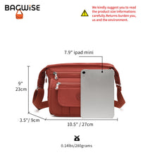Crinkle Nylon Crossbody Shoulder Bag – Lightweight Water Repellent Unisex Sling Bag