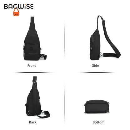 BAGWISE Crossbody Sling Bag - 3051 - Black