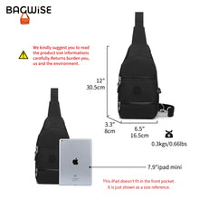 Crinkle Nylon Crossbody Sling Bag – Water Repellent Anti-Theft Unisex Shoulder Bag Black