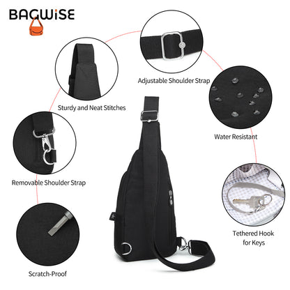 BAGWISE Crossbody Sling Bag - 3051 - Black