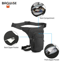Motorcycle Leg Bag – Hip Bag Unisex – Cycling Thigh Bag Black