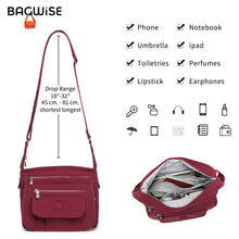 Crinkle Nylon Crossbody Shoulder Bag – Lightweight Water Repellent Unisex Sling Bag